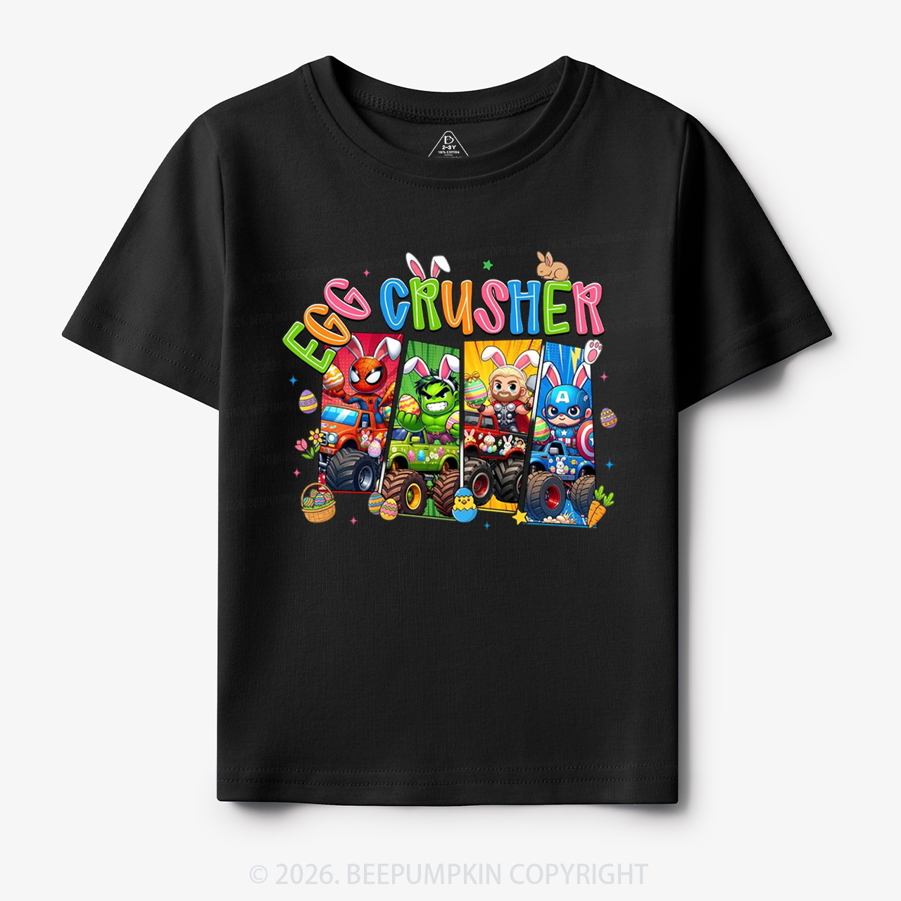 Easter Truck Egg Crusher Toddler&Kid's Tees