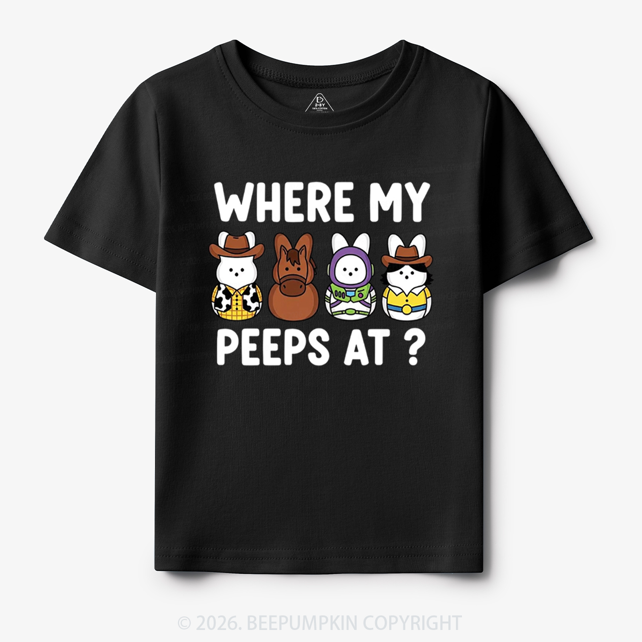 Where My Peeps At Easter Toddler&Kid's Tees