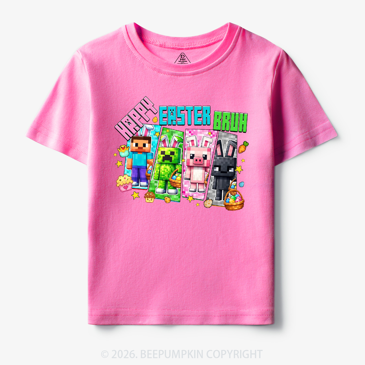 Happy Easter Mining Toddler&Kid's Tees