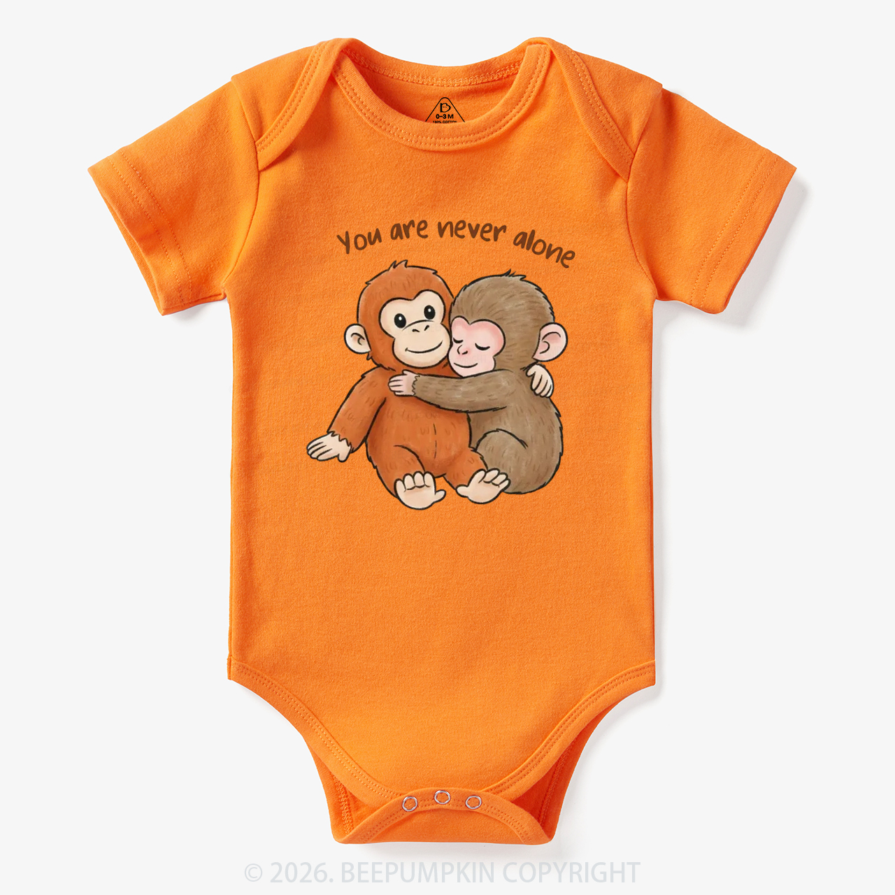 You Are Never Alone Punch Monkey Bodysuit