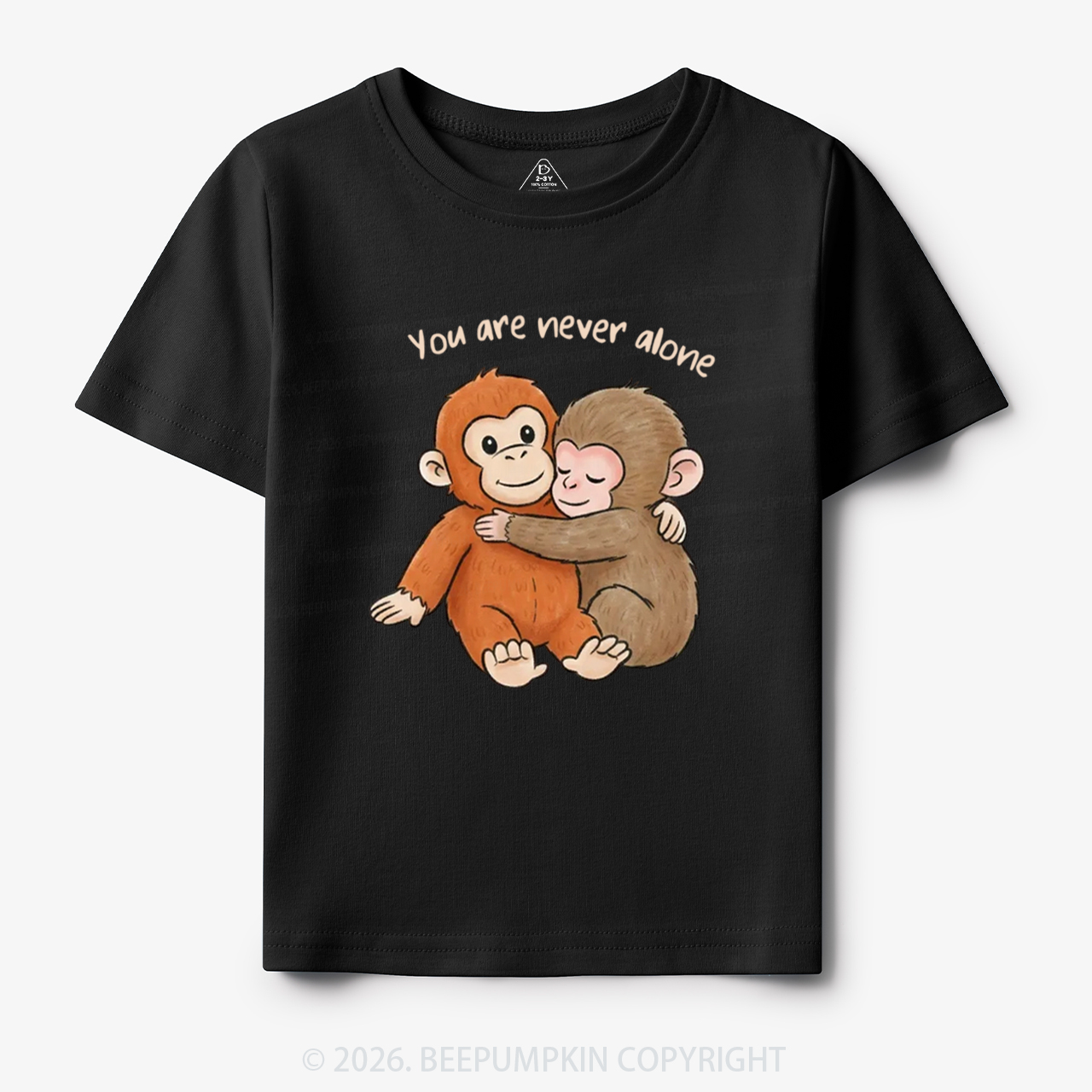 You Are Never Alone Punch Monkey Toddler&Kid's Tees