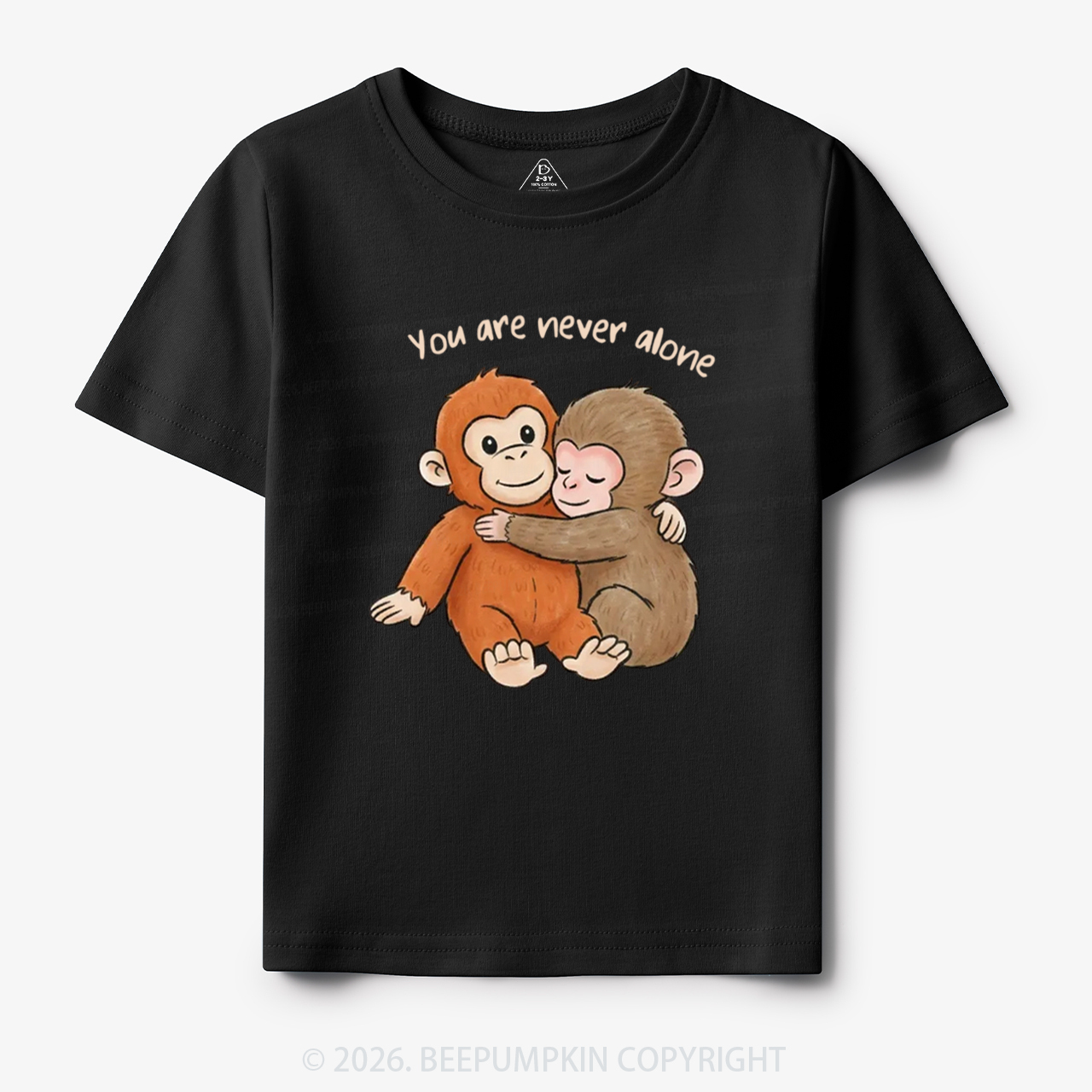 You Are Never Alone Punch Monkey Toddler&Kid's Tees