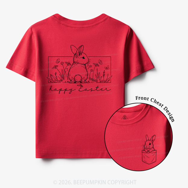 Happy Easter Spring Flowers Toddler&Kid's Tees