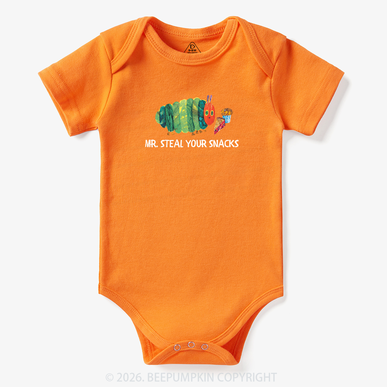Hungry Little Caterpillar Mr Steal Your Snacks Bodysuit