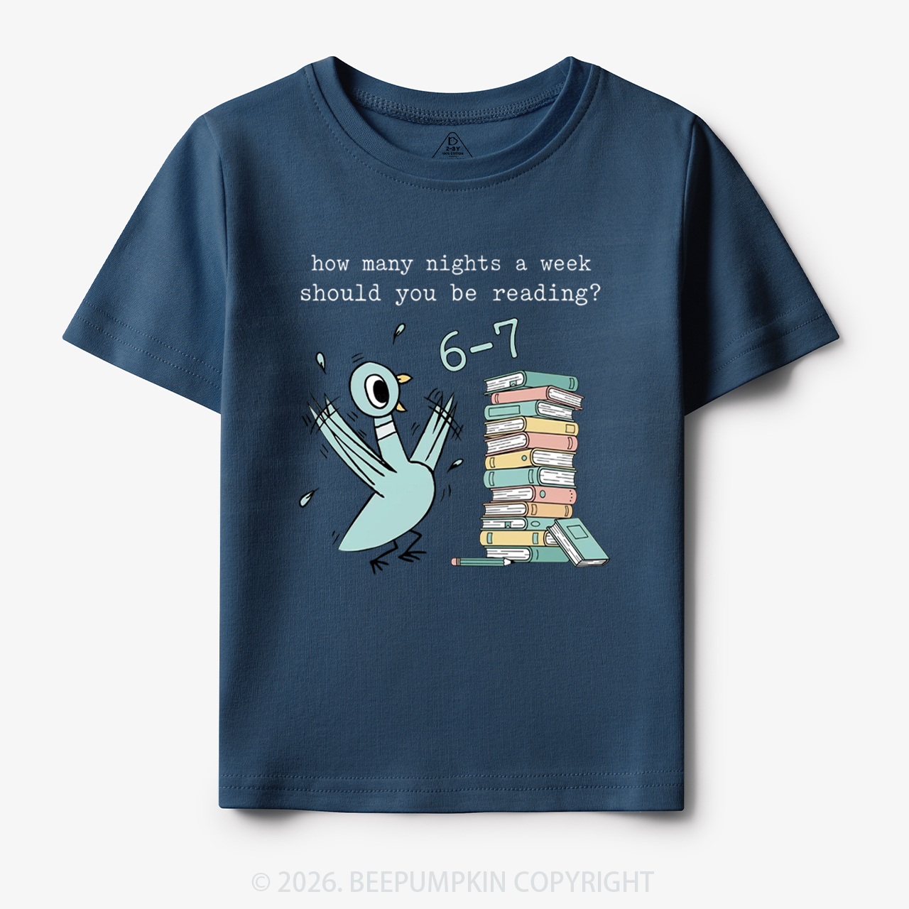 How Many Nights A Week Should You Be Reading 6-7 Toddler&Kid's Tees