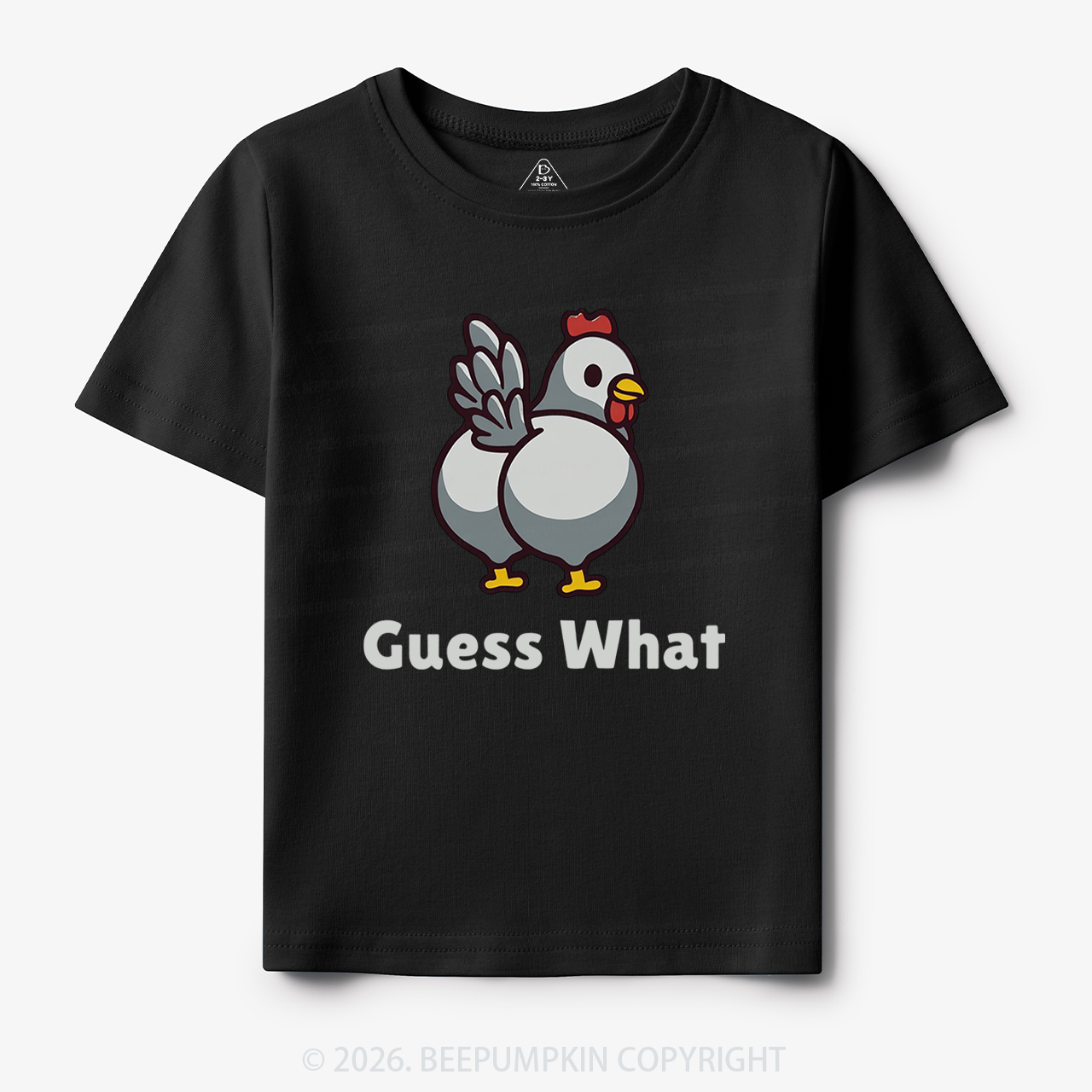 Chicken Butt Guess What Funny Poultry Pun Toddler&Kid's Tees
