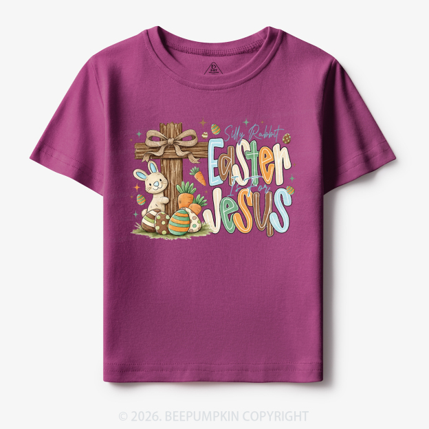 Easter If For Jesus Thrifted Farmhouse Bunny Toddler&Kid's Tees