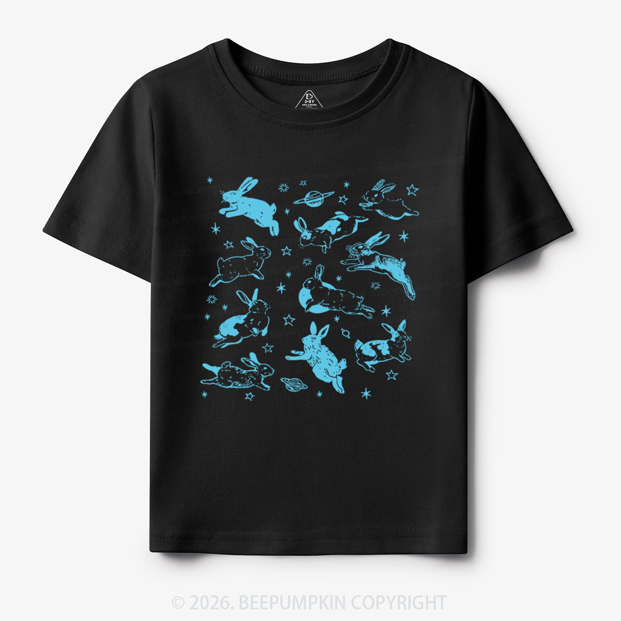 Bunnies in Space Toddler&Kid's Tees