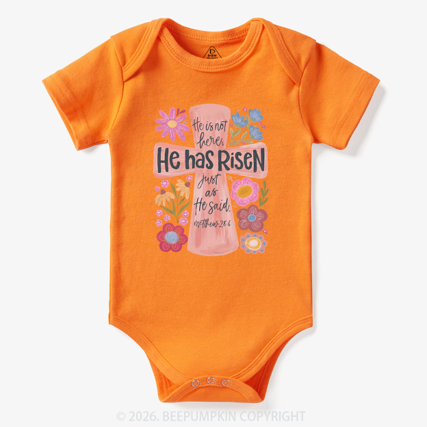 He Has Risen Christian Resurrection day Bodysuit