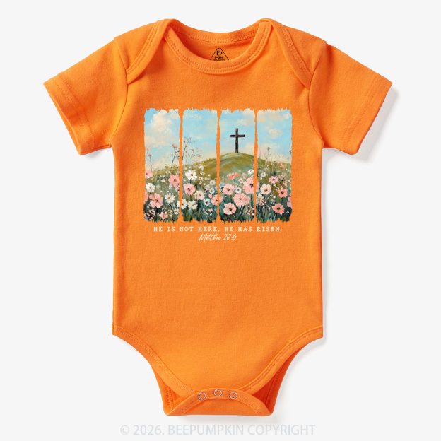 He is Risen Wildflower Spring Easter Bodysuit