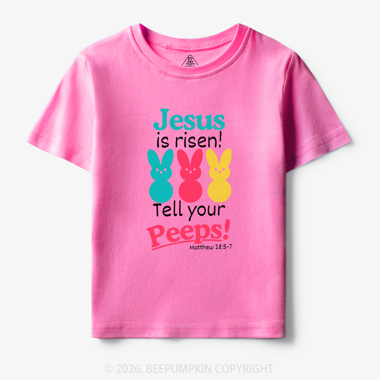 Jesus Is Risen Tell Your Peeps Funny Toddler&Kid's Tees