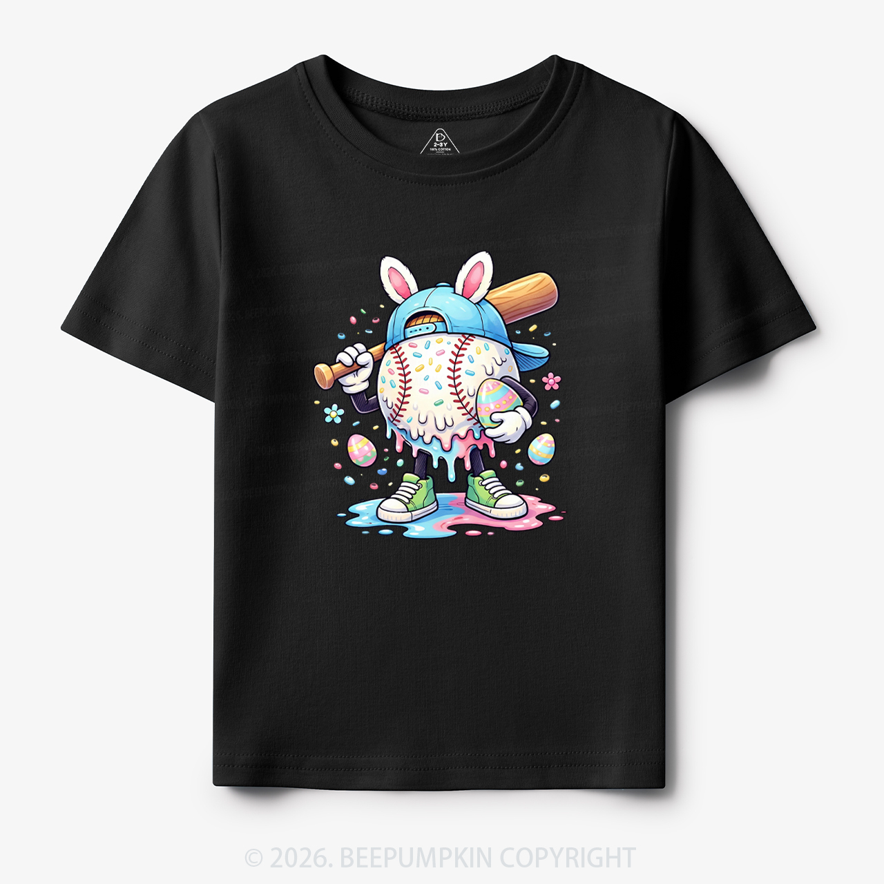 Easter Baseball Drip Toddler&Kid's Tees