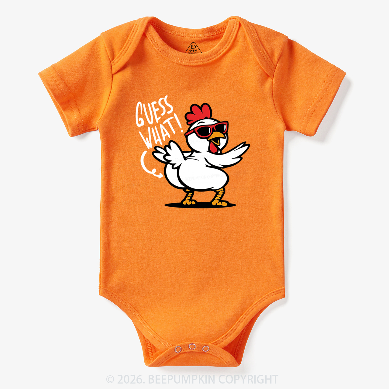 Funny Guess What Chicken Butt Bodysuit