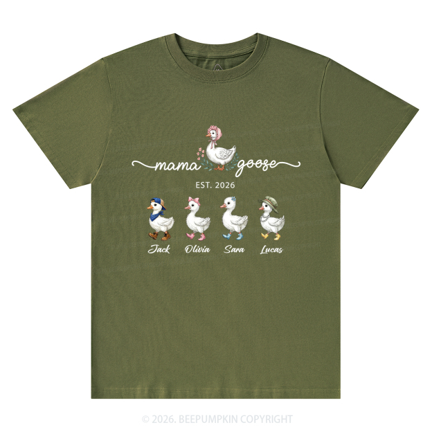 Personalized Mama Kids Names T-Shirts