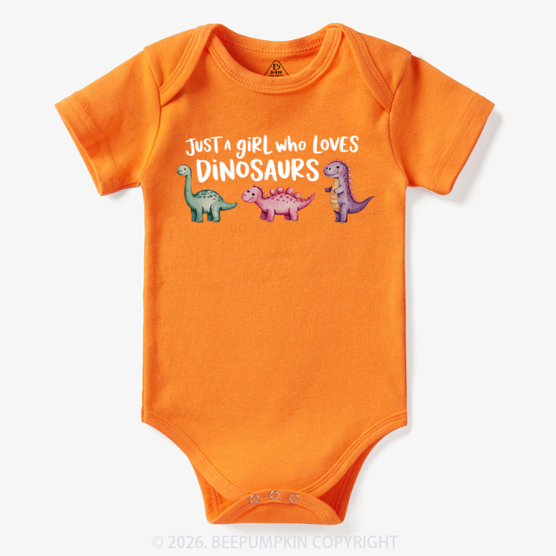Just A Girl Who Loves Dinosaurs Bodysuit