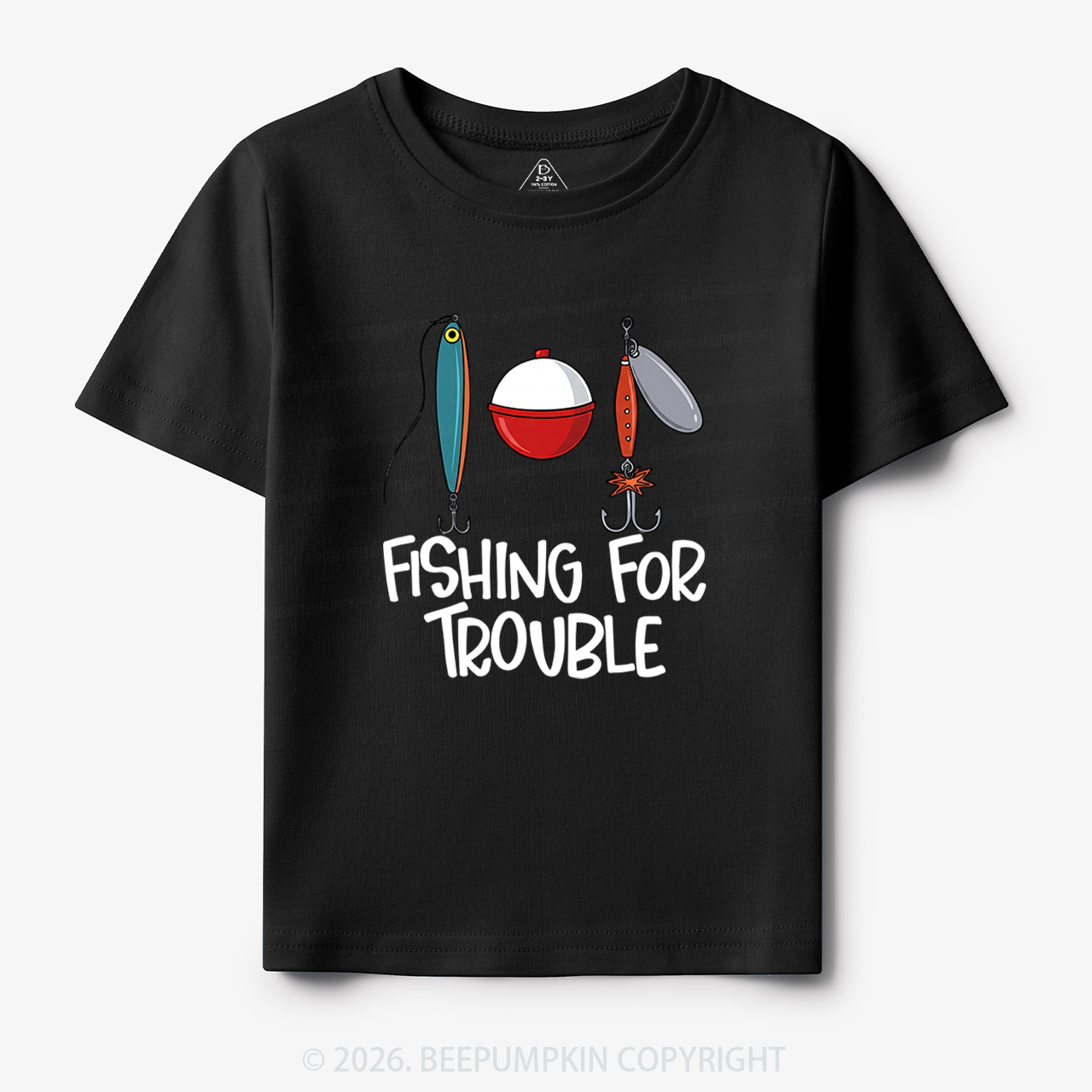 Fishing For Trouble Toddler&Kid's Tees