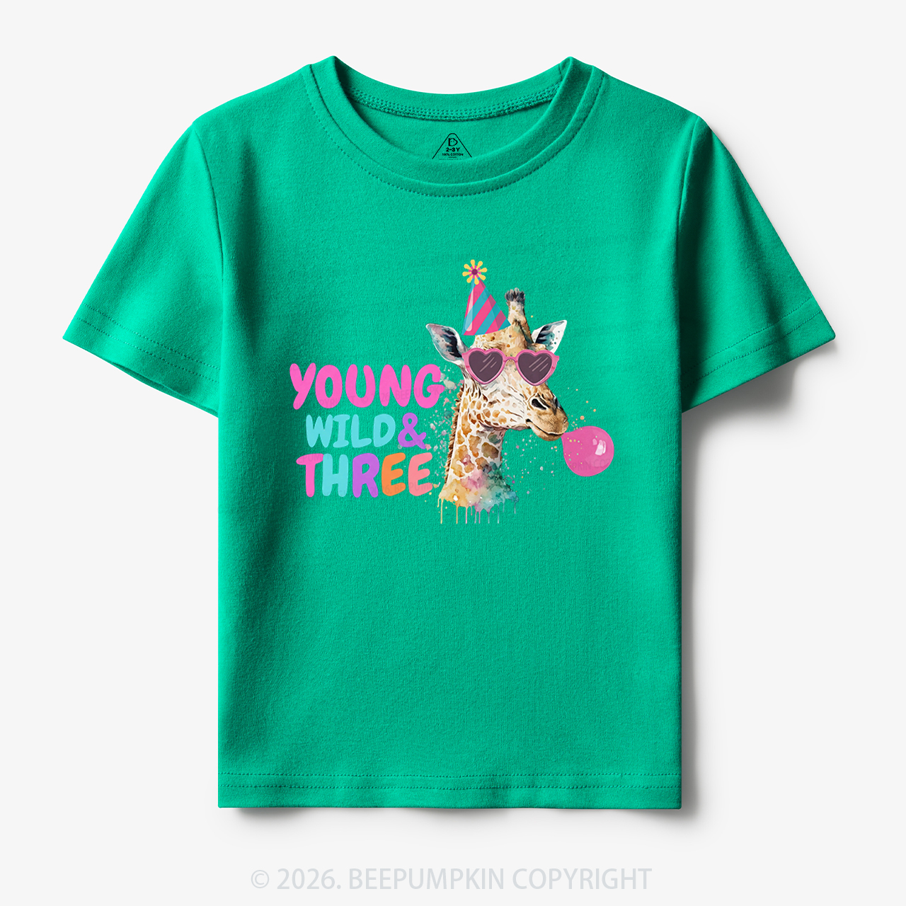 Young Wild Birthday Safari Zoo Toddler&Kid's Tees