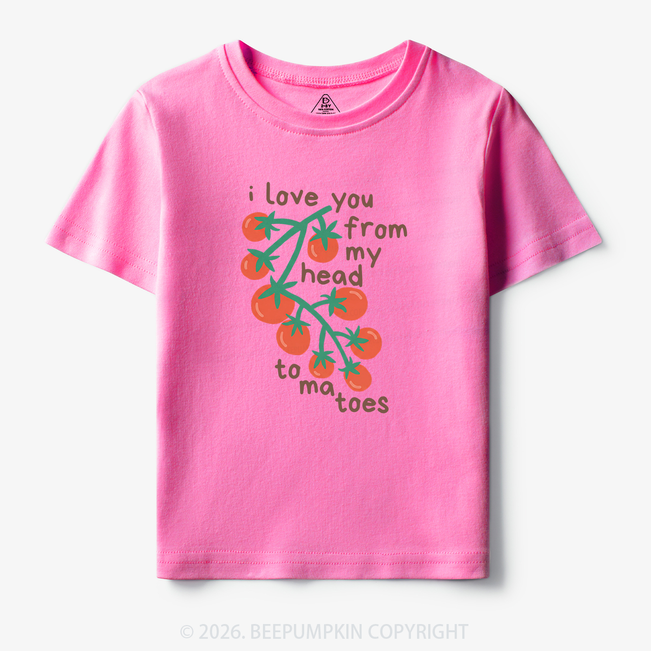 I Love You From My Head Tomatoes Toddler&Kid's Tees