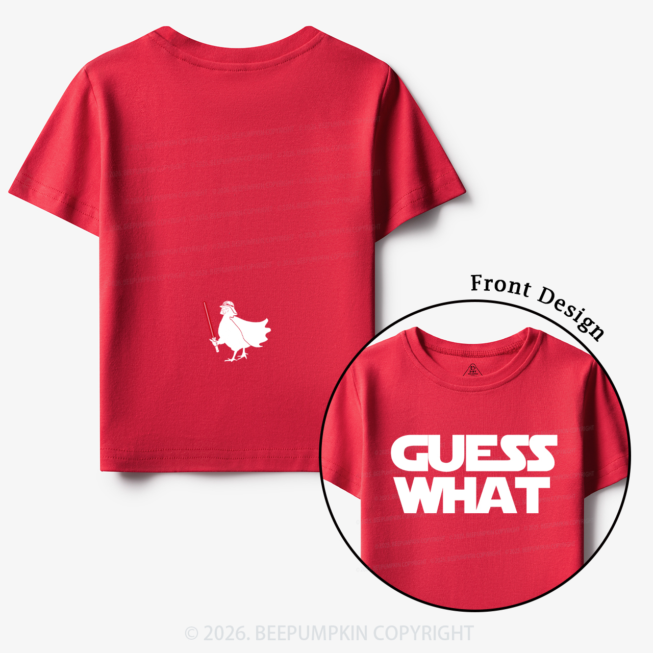 Galaxy Guess What Chicken Butt Toddler&Kid's Tees