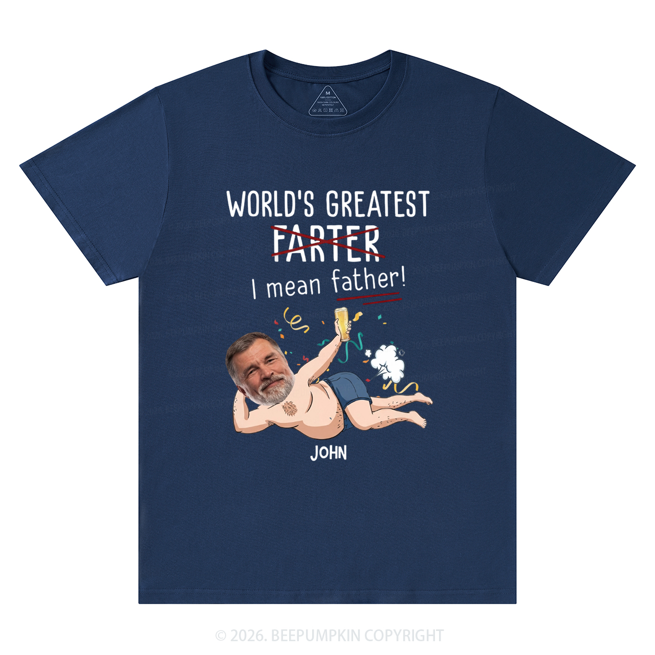 Personalized Photo Gift World's Greatest Farter T-Shirts