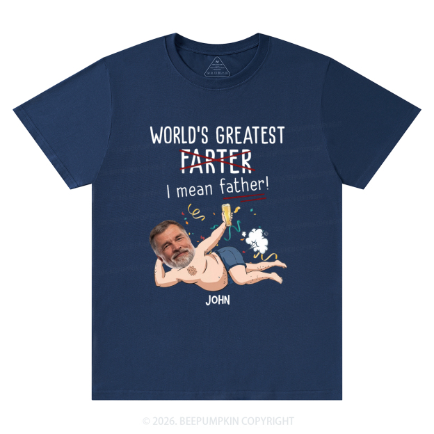 Personalized Photo Gift World's Greatest Farter T-Shirts