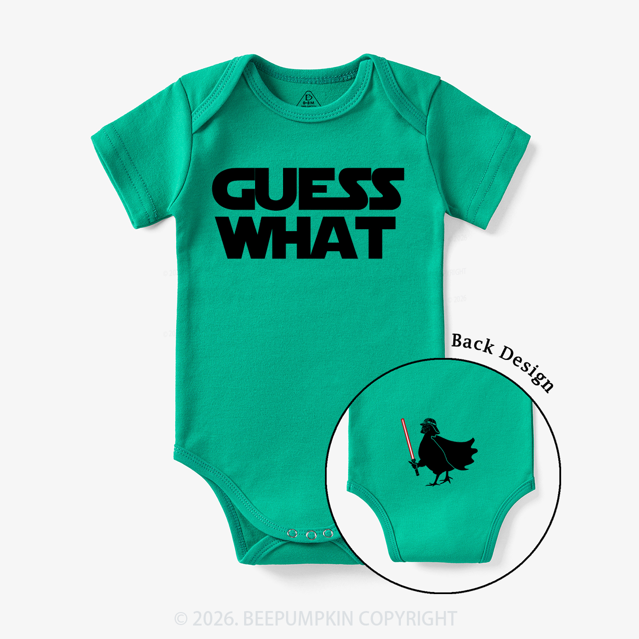 Galaxy Guess What Chicken Butt Bodysuit