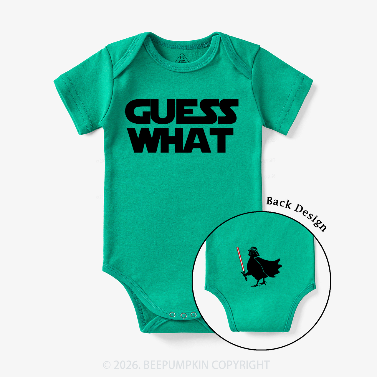 Galaxy Guess What Chicken Butt Bodysuit