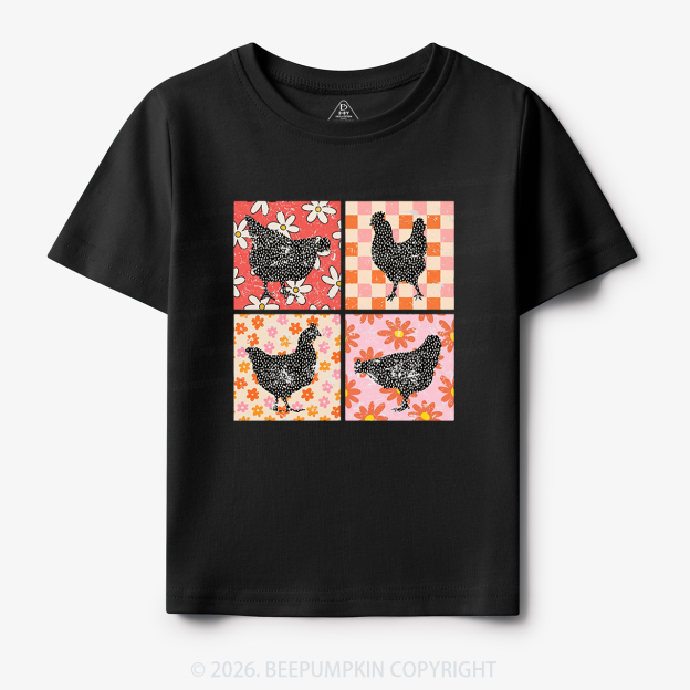 Chickens Farm Animals Toddler&Kid's Tees