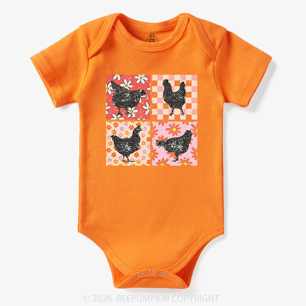 Chickens Farm Animals  Bodysuit
