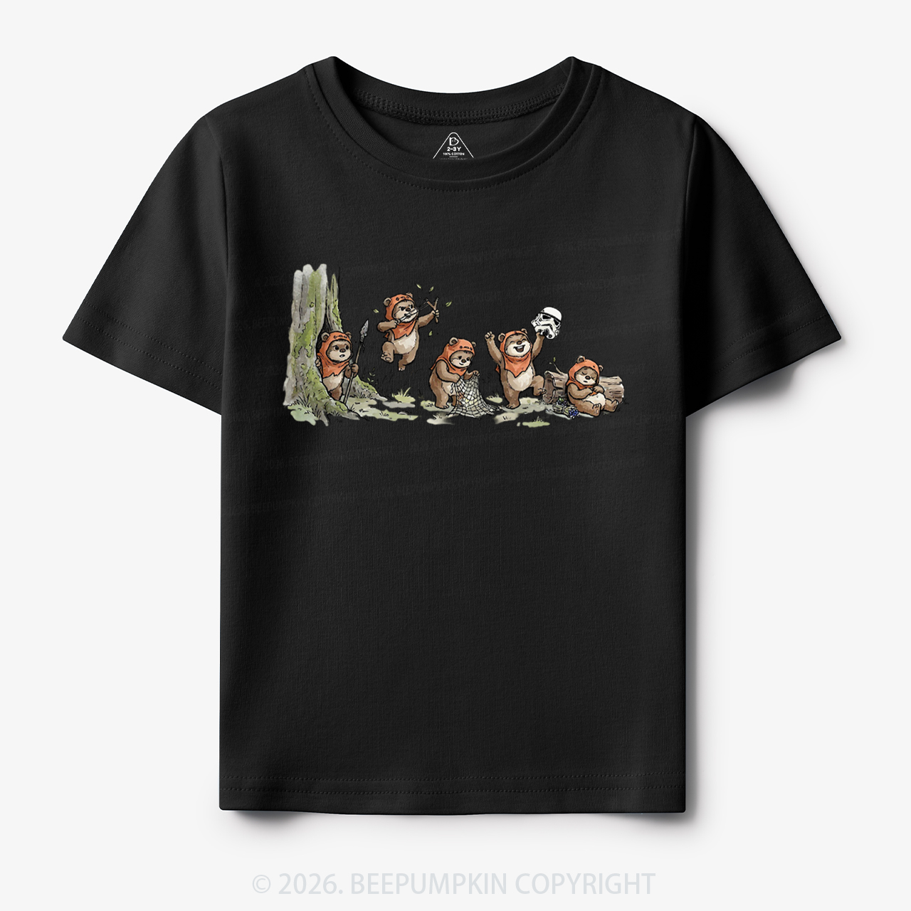 Vintage Galaxy Cute Bear Toddler&Kid's Tees