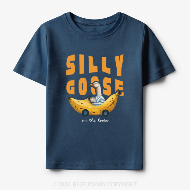 Silly Banana Goose On The Loose Funny Toddler&Kid's Tees