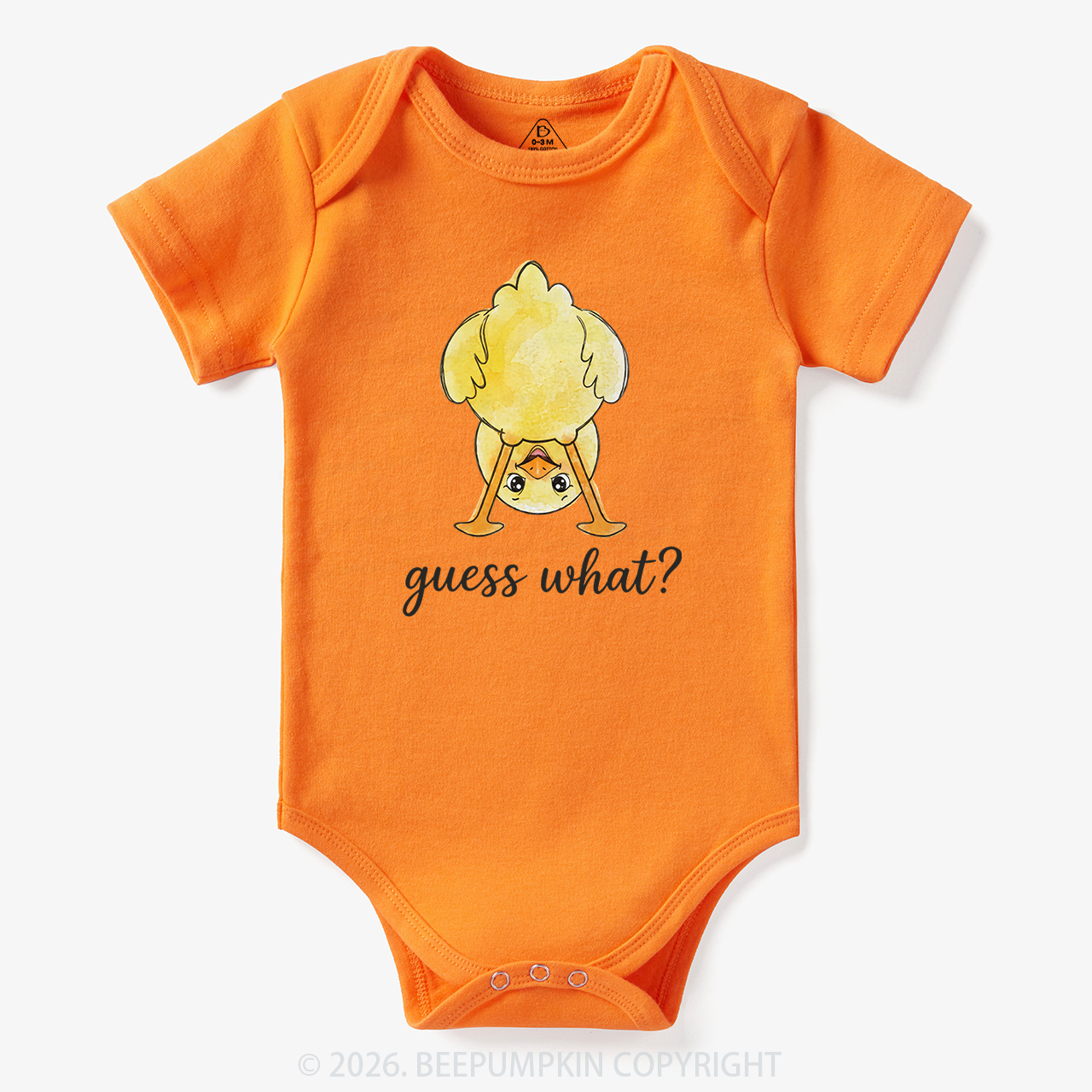 Guess What Chicken Butt Cute Funny Animal Bodysuit