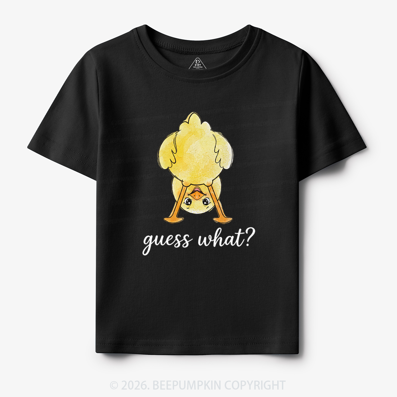 Guess What Chicken Butt Cute Funny Animal Toddler&Kid's Tees