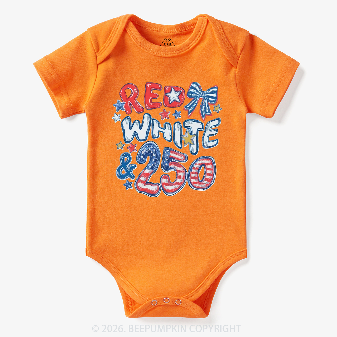 Red White & 250 Anniversary Bodysuit