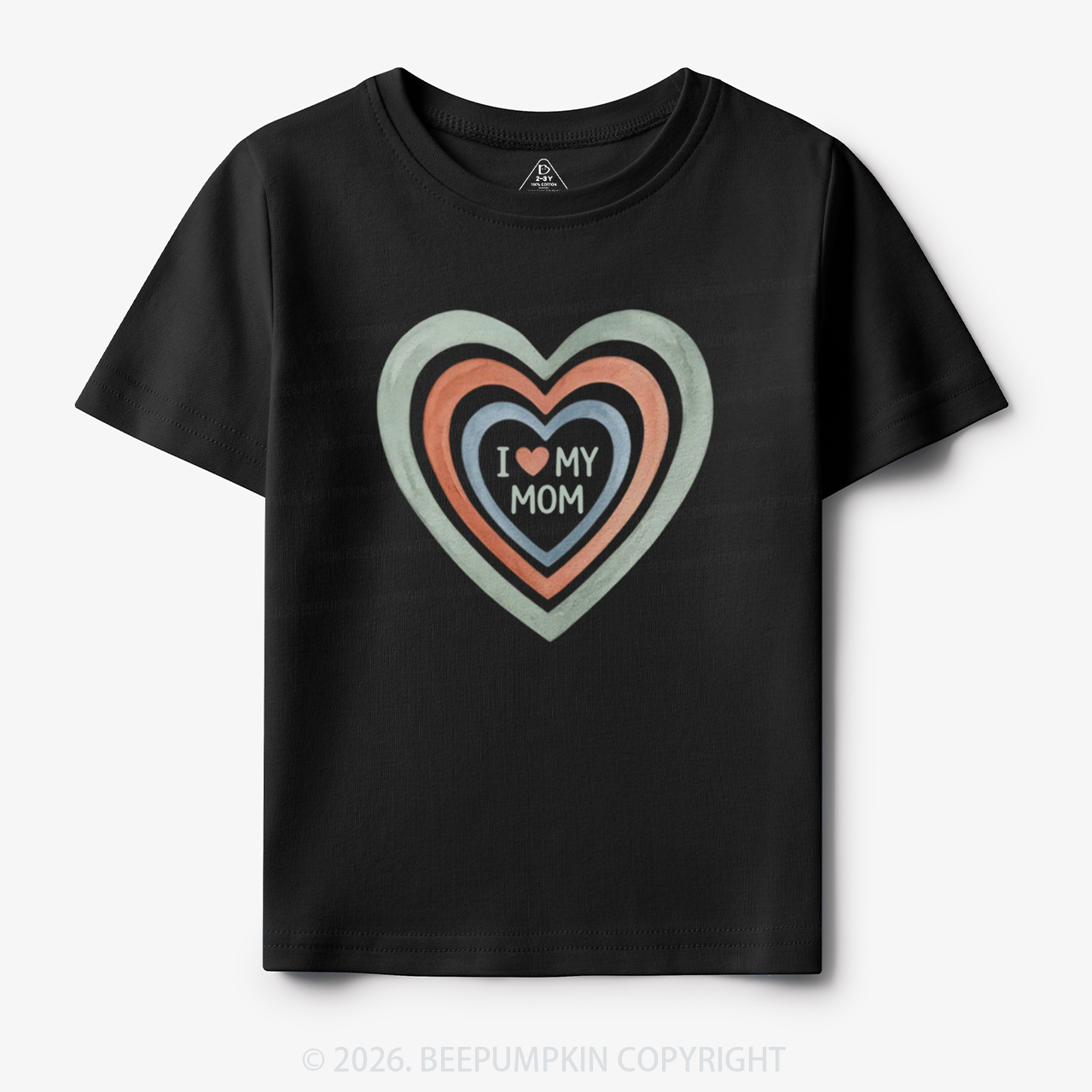 I Love My Mom Cute Mother's Day Toddler&Kid's Tees
