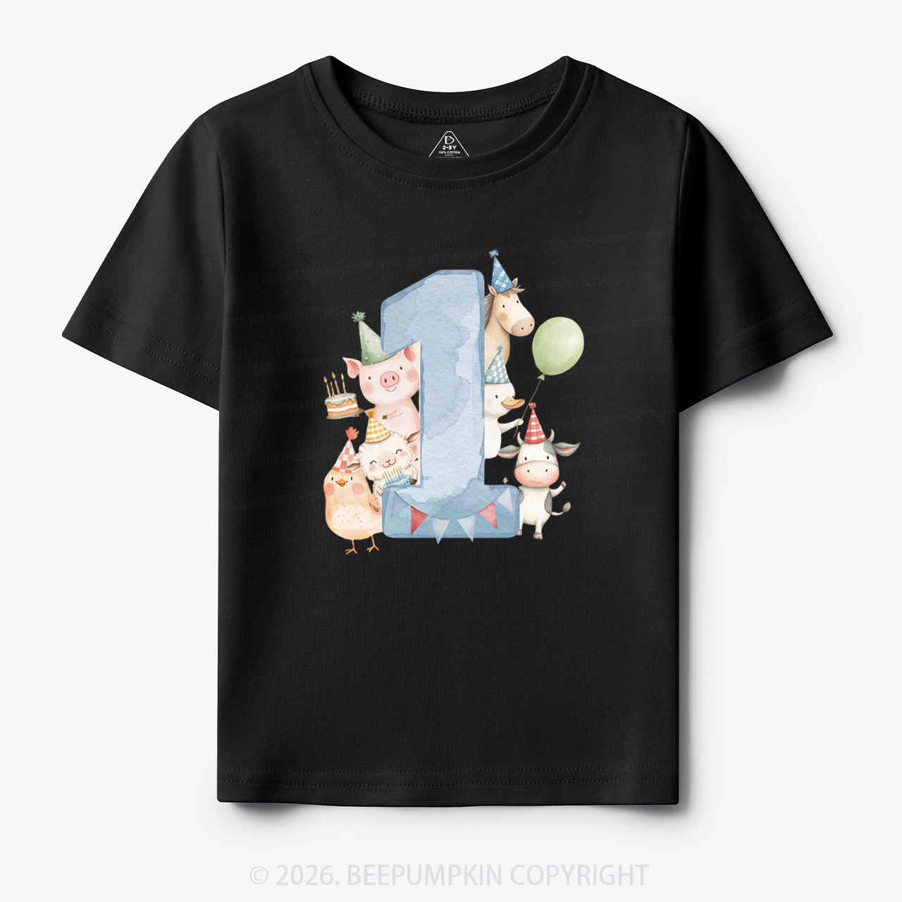 Personalized Farm Birthday Toddler&Kid's Tees