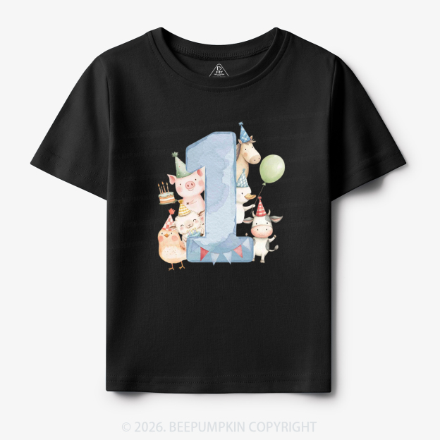 Personalized Farm Birthday Toddler&Kid's Tees