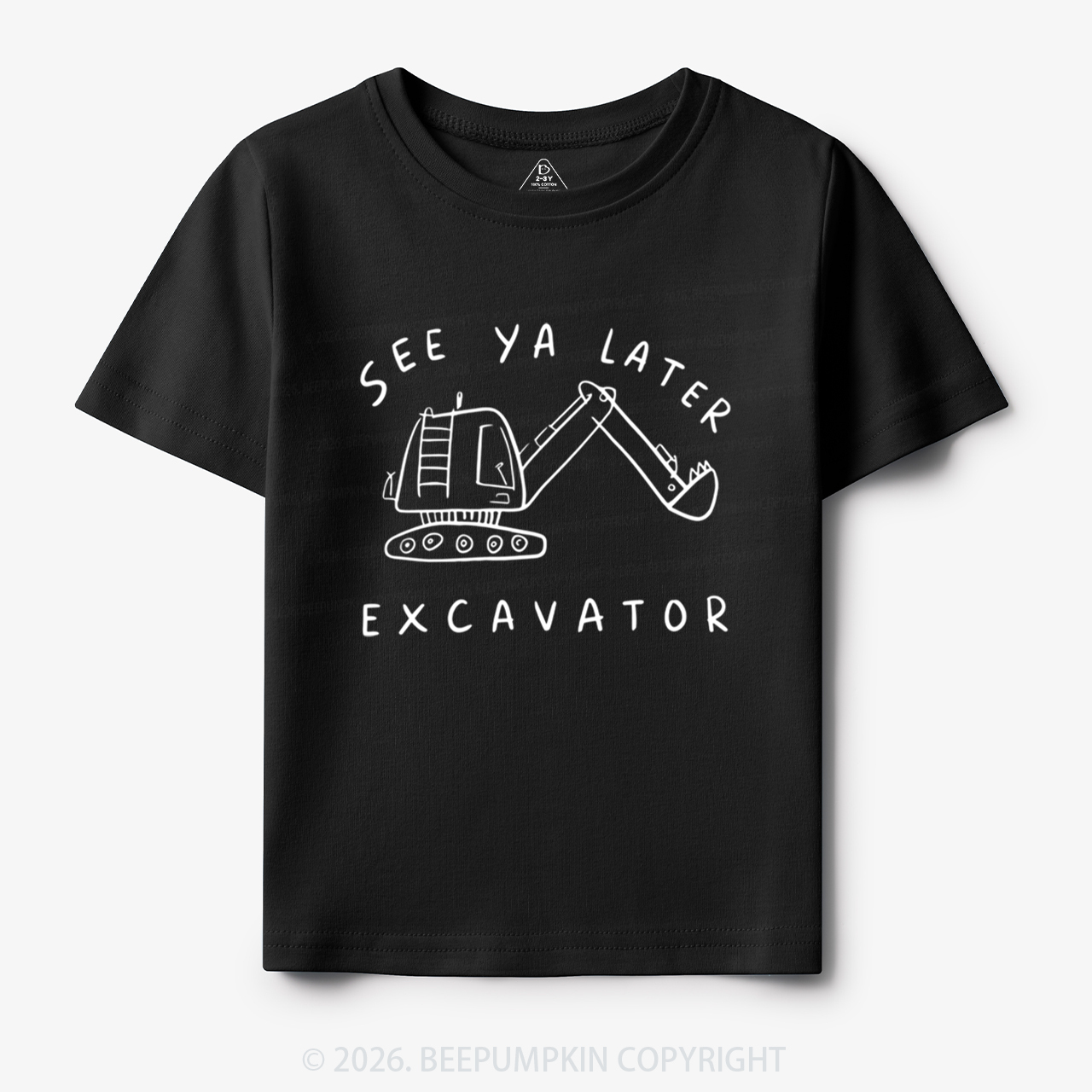 See Ya Later Excavator Construction Toddler&Kid's Tees