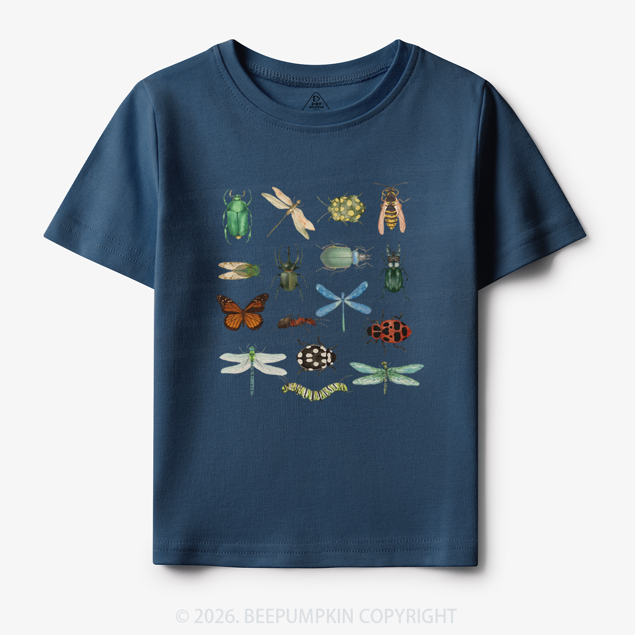 Retro Bugs Boho Natural Toddler&Kid's Tees