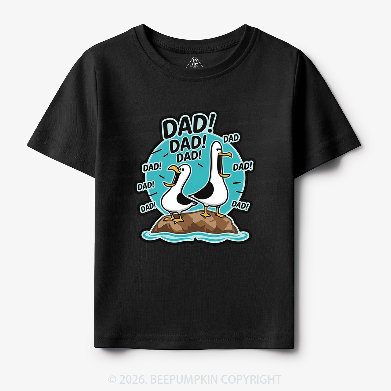 Funny Seagull DAD Toddler&Kid's Tees