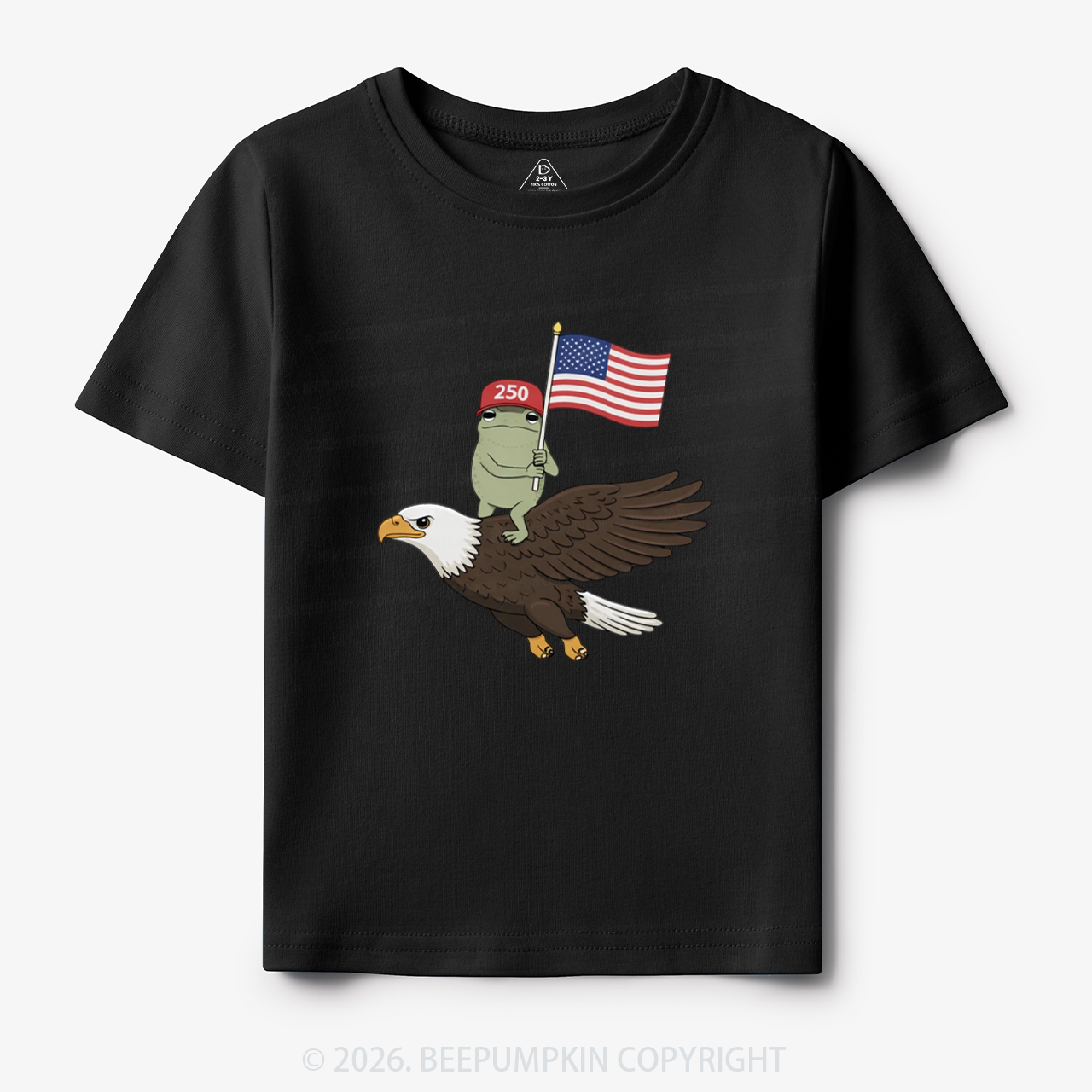 Americas 250th Birthday Funny Frog Toddler&Kid's Tees
