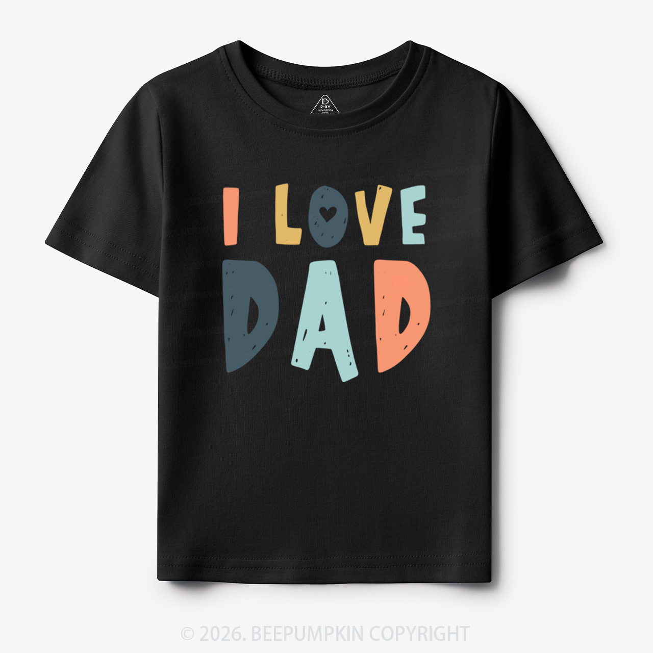 Father's Day 'I Love Dad' Toddler&Kid's Tees