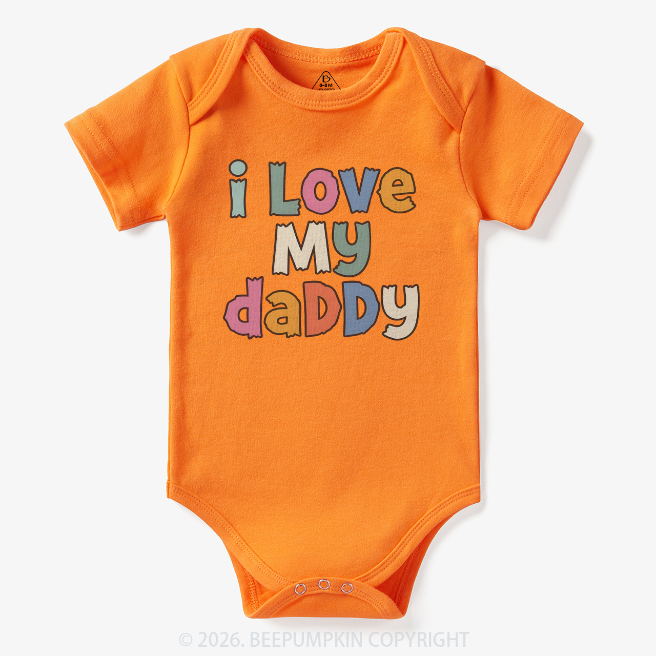 I Love My Daddy Cute Father's Day Bodysuit