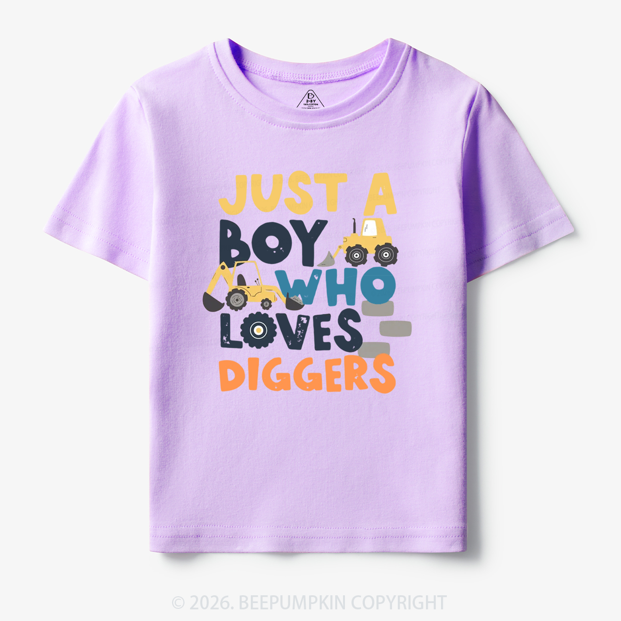 Just a Boy Who Loves Diggers Toddler&Kid's Tees