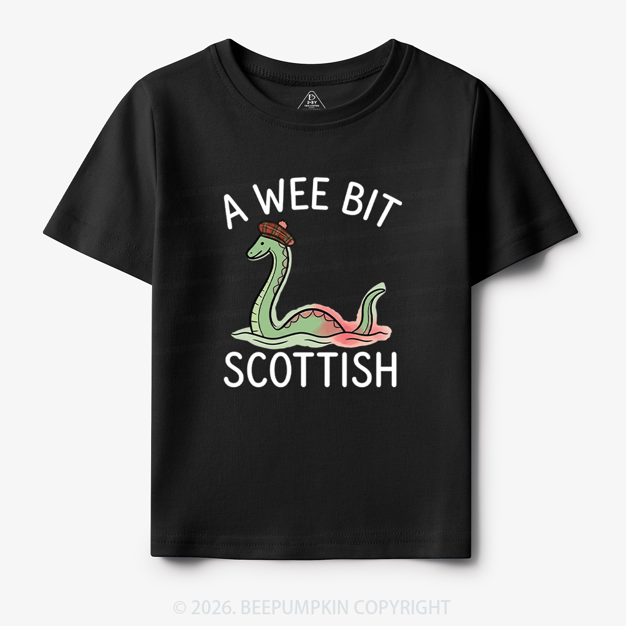 A Wee Bit Scottish Funny Loch Ness Monster Toddler&Kid's Tees