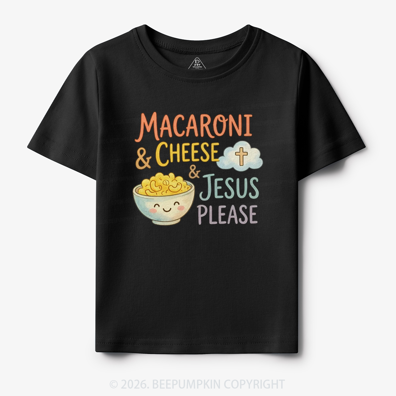 Macaroni & Cheese & Jesus Please Toddler&Kid's Tees
