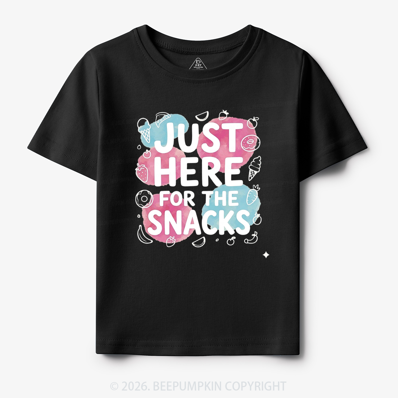 Just Here for the Snacks Funny Toddler&Kid's Tees
