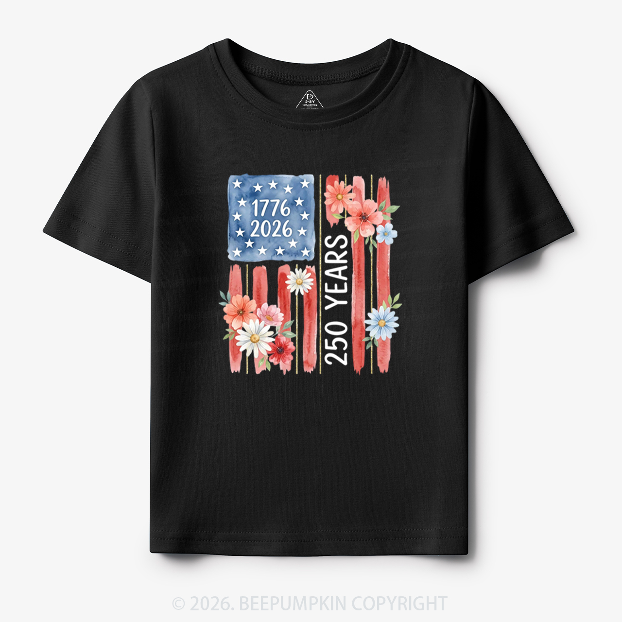 United States of America 250th Patriotic Flag Toddler&Kid's Tees