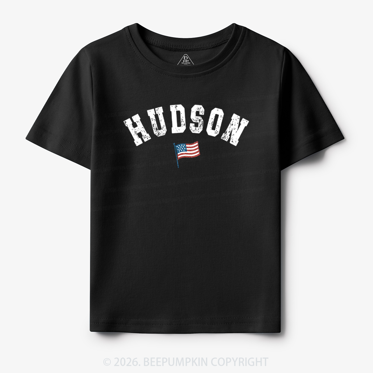 Personalized USA Flag with Name Toddler&Kid's Tees