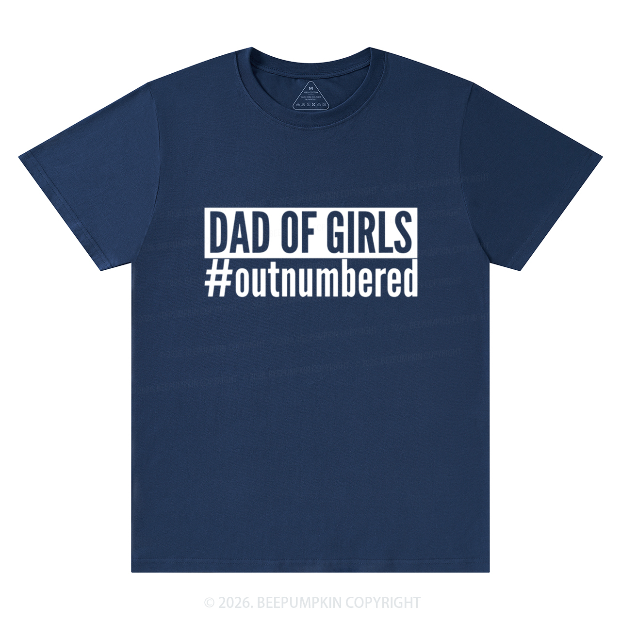 Dad Of Girls Outnumbered T-Shirts